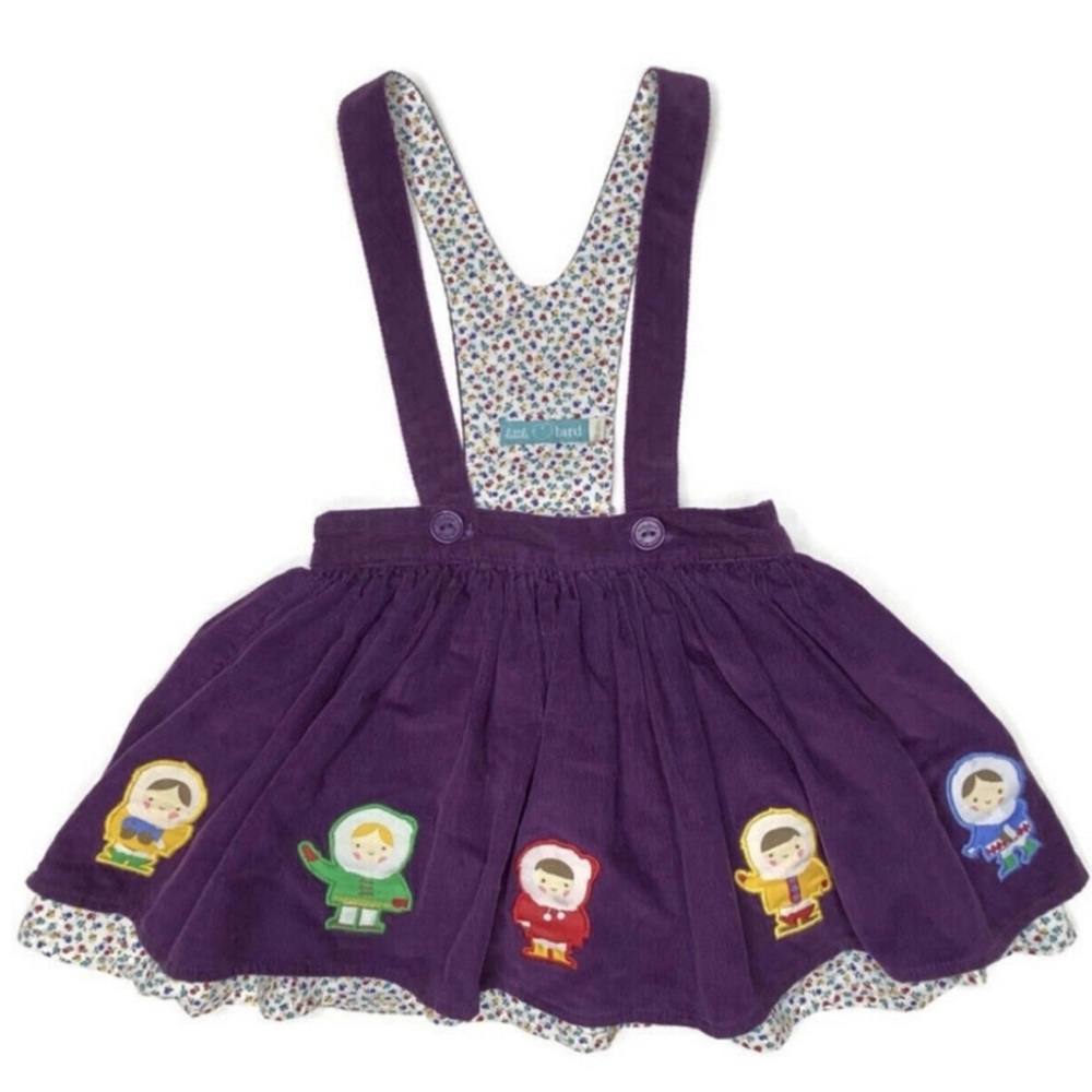 Little Bird Cord Suspender Skirt